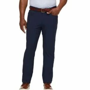 NEW Greg Norman Pants Sz 38x30 Golf Men’s Navy Flat Front Pockets